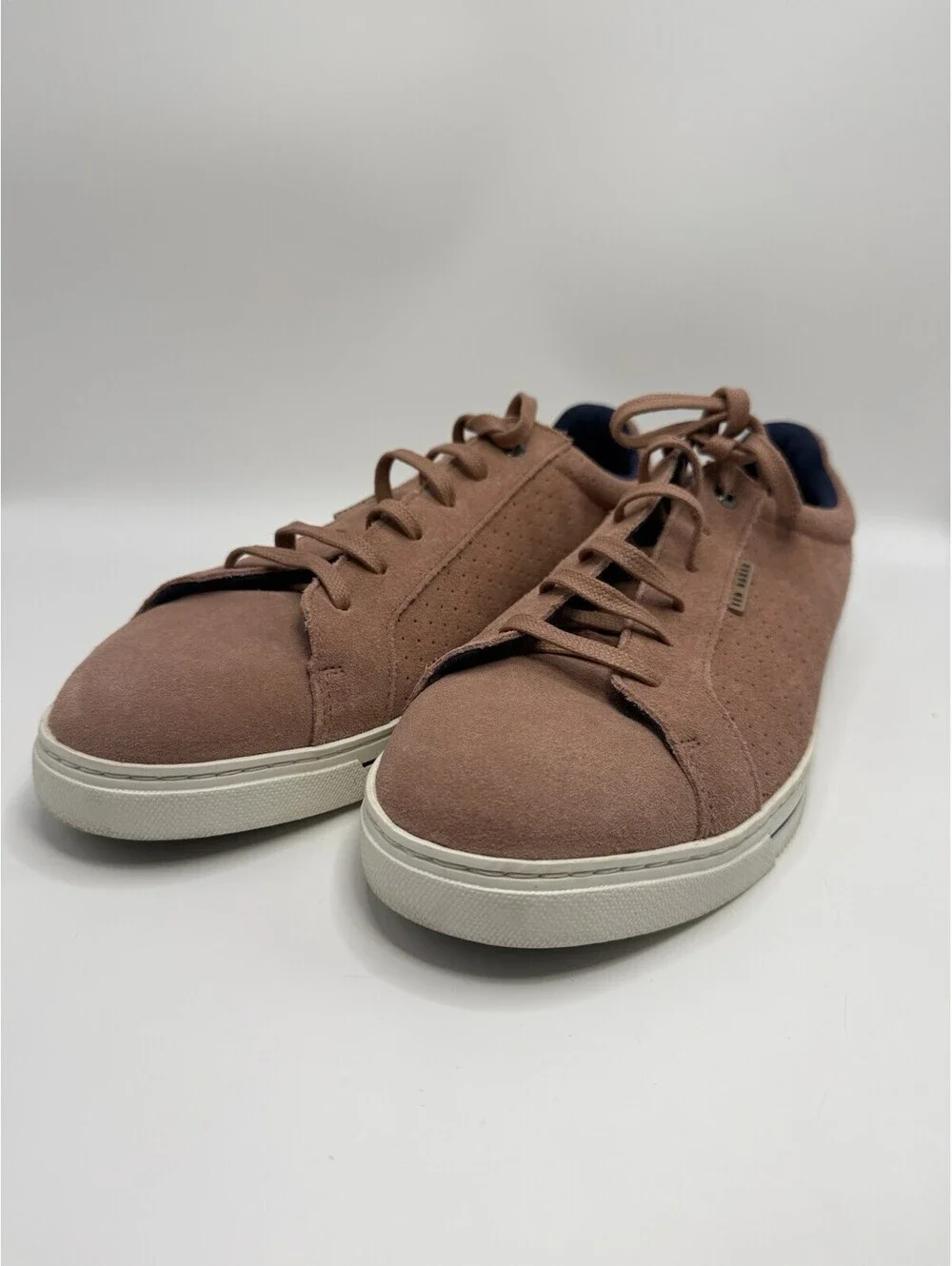 Ted Baker EPPAD Suede Textured Trainer Sneakers Dusty Pink US Sz 8.5 Mens